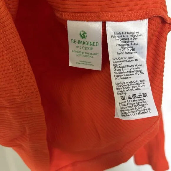 J Crew Lightweight Orange Sweater Small - Picture 3 of 5